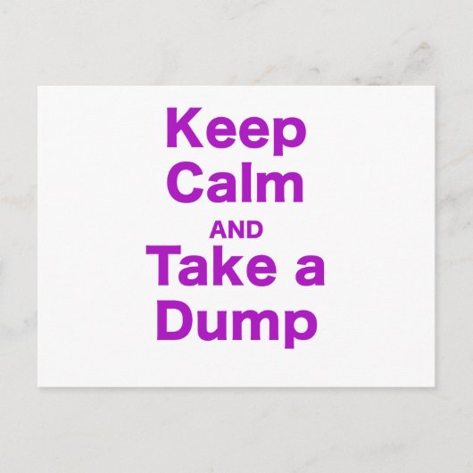 落ち保着いて投げ捨てる ポストカード (正面)