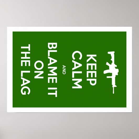 落ち保着いて遅れのせいにする ポスター (正面)