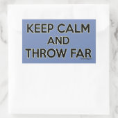 落ち保着いて遠くに投げステッカーを入れる 長方形シール (バッグ)