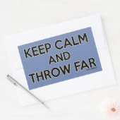 落ち保着いて遠くに投げステッカーを入れる 長方形シール (封筒)