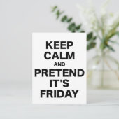 落ち保着いて金曜のフリをする ポストカード (スタンド正面)