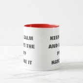 落ち保着いてPMPに任せる マグカップ (中央)