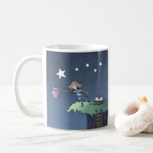 落ち星をキャッチ – ウィッシュコーヒーマグ コーヒーマグカップ
