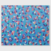 落ち星ブルー ラッピングペーパー (フラット)