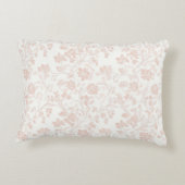 落ち着いたアプリコットトレンディー色の丸い枕 アクセントクッション (裏面)