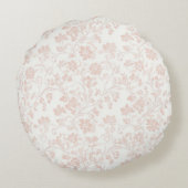 落ち着いたアプリコットトレンディー色の丸い枕 ラウンドクッション (裏面)