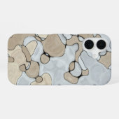 落ち着いたアースカラー iPhone 16ケース (裏面横)