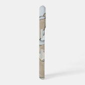 落ち着いたアースカラー iPhone 16ケース (右側面)