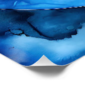 落ち着いたインディゴカーブ ポスター (コーナー)