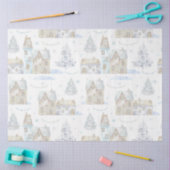 落ち着いたクリスマスパターンデザイン16 薄葉紙 (クラフト)