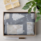 落ち着いたクリスマスパターンデザイン22 薄葉紙 (ギフト)