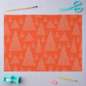 落ち着いたクリスマスパターンデザイン43 薄葉紙 (クラフト)