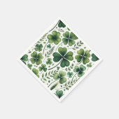 落ち着いたクローバー スタンダードカクテルナプキン (角)