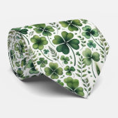 落ち着いたクローバー ネクタイ (ロール)