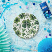 落ち着いたクローバー ペーパープレート (パーティー)