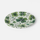 落ち着いたクローバー ペーパープレート (アングル)