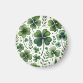 落ち着いたクローバー マグネット (正面)