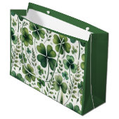 落ち着いたクローバー ラージペーパーバッグ (正面アングル)