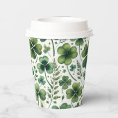 落ち着いたクローバー 紙コップ (裏面)