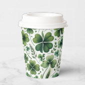 落ち着いたクローバー 紙コップ (右)
