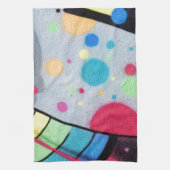 落ち着いたグラフィティ キッチンタオル (縦)