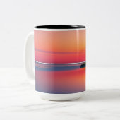 落ち着いたシーンの二音コーヒーマグ ツートーンマグカップ (正面左)