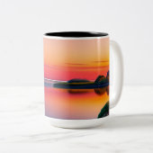 落ち着いたシーンの二音コーヒーマグ ツートーンマグカップ (正面右)