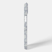 落ち着いたダスティブルーのバラの花柄スマホケース Case-Mate iPhoneケース (裏面 / 右)