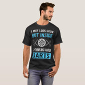 落ち着いたダーツを見る Tシャツ (正面フル)