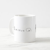 落ち着いたチーのコーヒー・マグ コーヒーマグカップ (正面左)