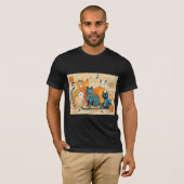 落ち着いたネコのトリブレンドTシャツ Tシャツ (正面フル)