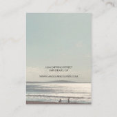 落ち着いたビーチシーンネックレス表示  名刺 (裏面)