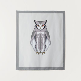 落ち着いたフクロウの壁ミディアムサイズ(127cm x 152cm)タペストリー タペストリー