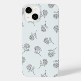落ち着いたボタニカル柄 ソフトグレー Case-Mate iPhone 14ケース