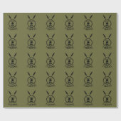 落ち着いたマカビーの盾と槍 ラッピングペーパー (フラット)