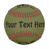 落ち着いたマカビーの盾と槍 野球ボール (裏面)