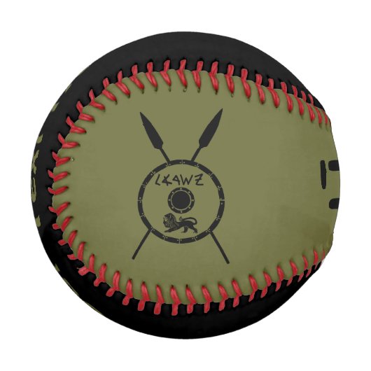 落ち着いたマカビーの盾と槍 野球ボール (正面左)