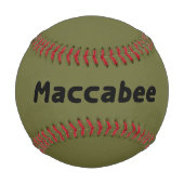 落ち着いたマカビーの盾と槍 野球ボール (正面)