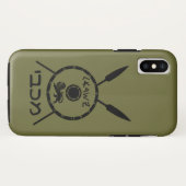 落ち着いたマカビーの盾と槍 Case-Mate iPhoneケース (裏面(横))