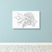 落ち着いたモーメント包まれたキャンバス キャンバスプリント (インサイチュ (ウッドフロア))