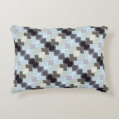 落ち着いたユニーク色のパターン アクセントクッション (正面)