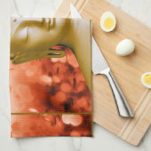 落ち着いた仏の台所タオル キッチンタオル (四つ折り)