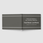 落ち着いた保守的な葬儀ゲストブック ゲストブック (全面)