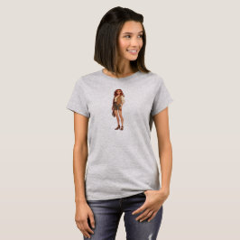 落ち着いた強さの女性 ウルトラキュートな冒険家 Tシャツ