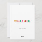 落ち着いた明るい家族おもしろい写真クリスマス シーズンカード (裏面)