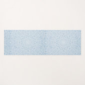 落ち着いた曼荼羅の青 ヨガマット (正面(横))