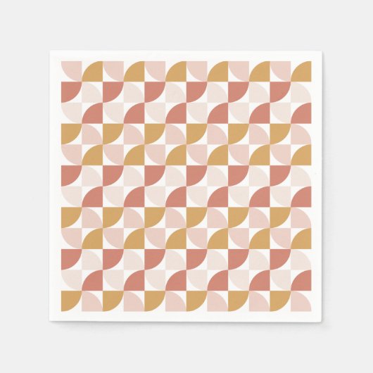 落ち着いた波型ナプキン スタンダードカクテルナプキン (正面)