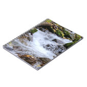 落ち着いた流れる滝フォトノートブック ノートブック (左側)