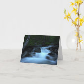 落ち着いた滝グリーティングカード カード (黄色い花)