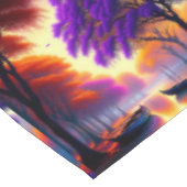 「落ち着いた漂う静けさ：ジャカランダの下のカヌー テーブルクロス (アングル)